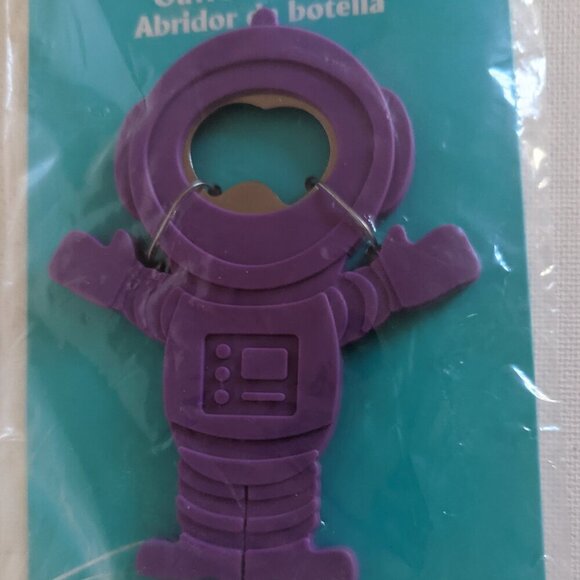 NWT Fun Streamline Purple Astronaut Bottle Opener NFL Football Beach Pool Party - Picture 4 of 7